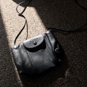 Longchamp Black Leather Crossbody